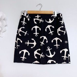 J. Crew Postage Stamp Mini in Dizzy Anchors 4